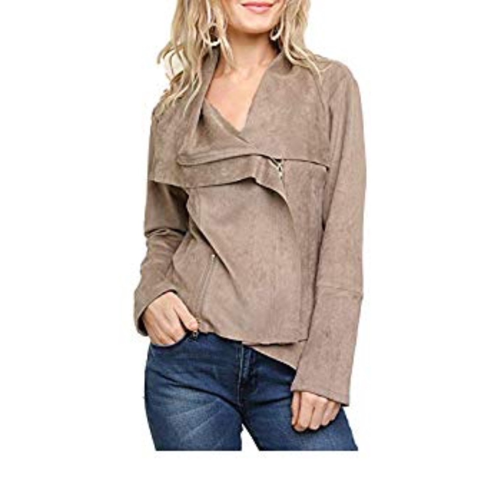 Umgee suede motto jacket